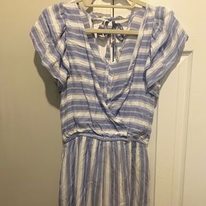 NWT Blue Stripped Romper
